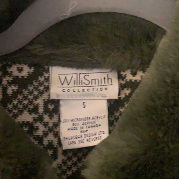 Green Jacket with Fur Accents - Picture 3 of 4